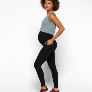 BEYOND THE BUMP MATERNITY OUT OF POCKET HIGH WAISTED MIDI LEGGING